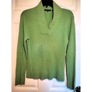 Jeanne Pierre Large Woman's Green Sweater